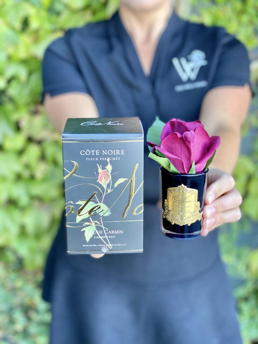 Côte Noire Perfumed Natural Touch Rose Bud Carmine Red-Local NZ Florist -The Wild Rose | Nationwide delivery, Free for orders over $100 | Flower Delivery Auckland