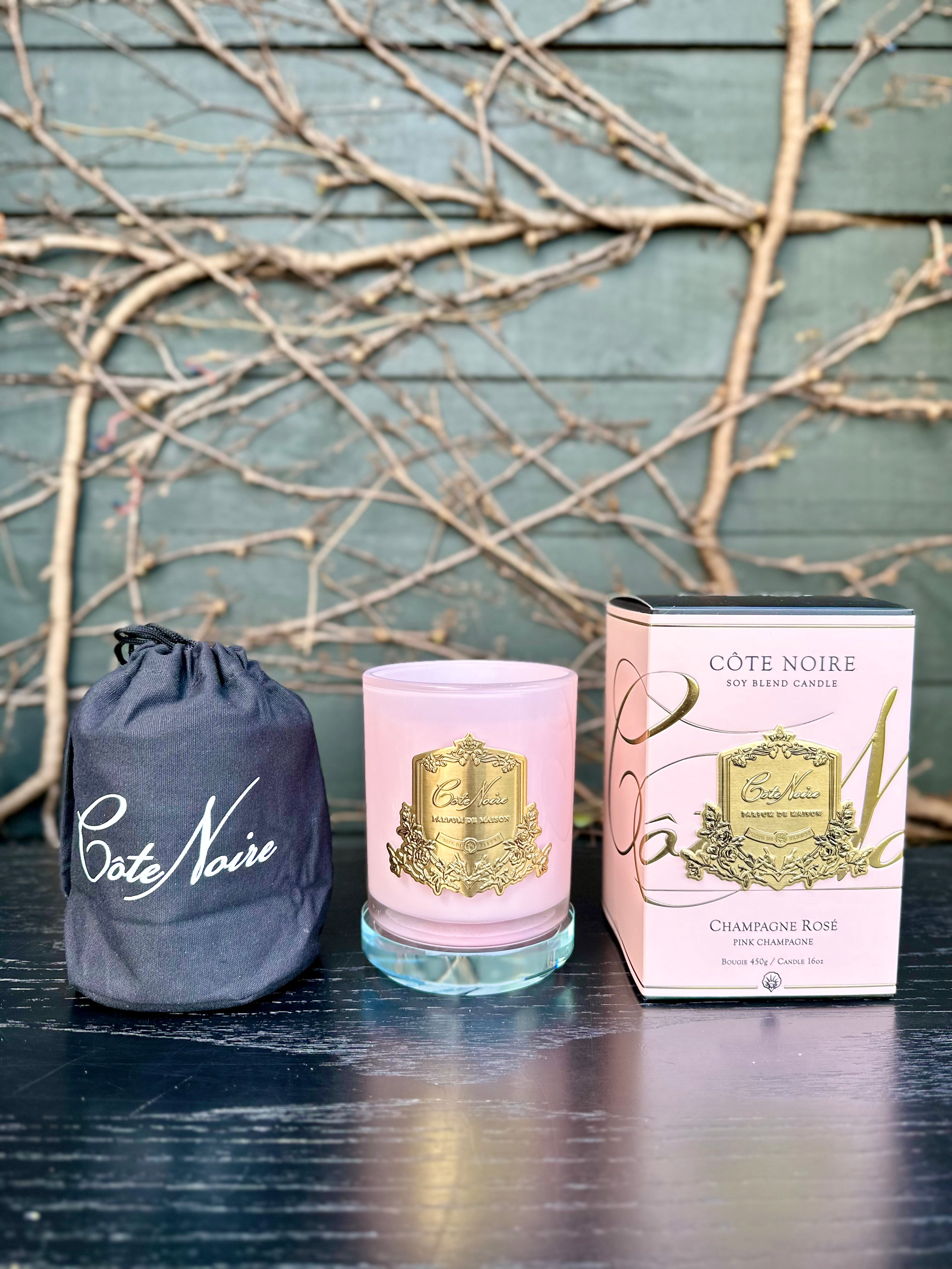 Cote Noire Limited Edition Pink Champagne 450g Candle