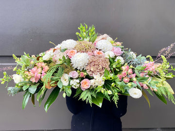 Pastel Casket Spray-Local NZ Florist -The Wild Rose | Nationwide delivery, Free for orders over $100 | Flower Delivery Auckland