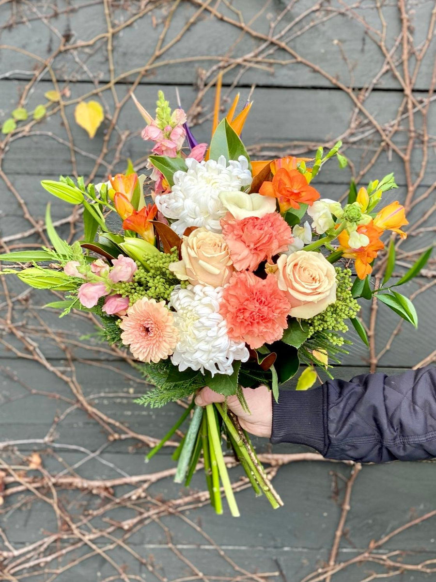 Peaches and Cream - Staff Favourite-Local NZ Florist -The Wild Rose | Nationwide delivery, Free for orders over $100 | Flower Delivery Auckland