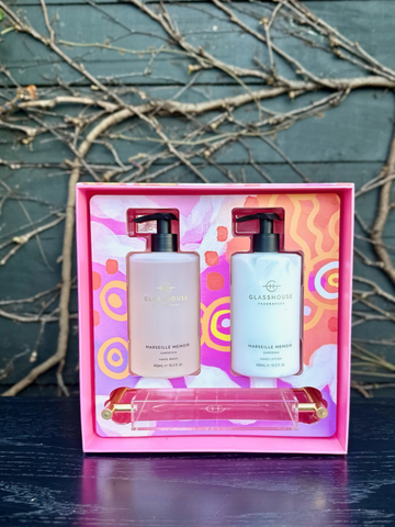 Glasshouse Marseille Memoir Hand Care Duo - Limited Edition-Local NZ Florist -The Wild Rose | Nationwide delivery, Free for orders over $100 | Flower Delivery Auckland