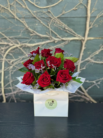 Red Rose Patch-Local NZ Florist -The Wild Rose | Nationwide delivery, Free for orders over $100 | Flower Delivery Auckland