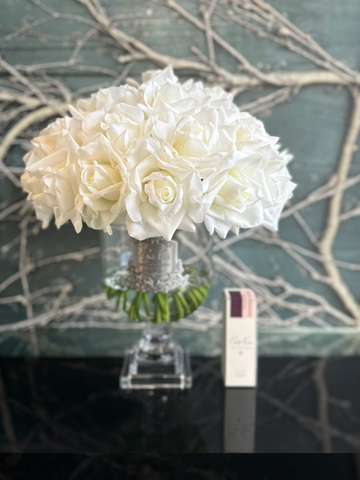 Cote Noire - Versailles White Silver Badge-Local NZ Florist -The Wild Rose | Nationwide delivery, Free for orders over $100 | Flower Delivery Auckland