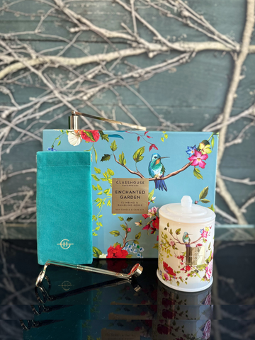 Glasshouse Enchanted Garden Candle Care Set-Local NZ Florist -The Wild Rose | Nationwide delivery, Free for orders over $100 | Flower Delivery Auckland