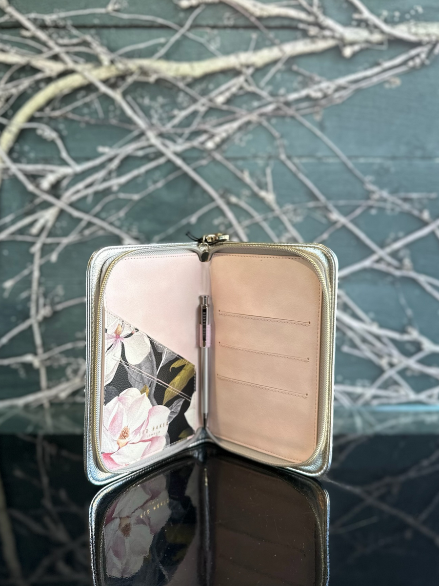 Silver Ted Baker Travel Organiser-Local NZ Florist -The Wild Rose | Nationwide delivery, Free for orders over $100 | Flower Delivery Auckland