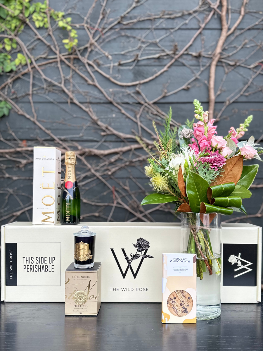 Build your own Flower Gift Box-Local NZ Florist -The Wild Rose | Nationwide delivery, Free for orders over $100 | Flower Delivery Auckland