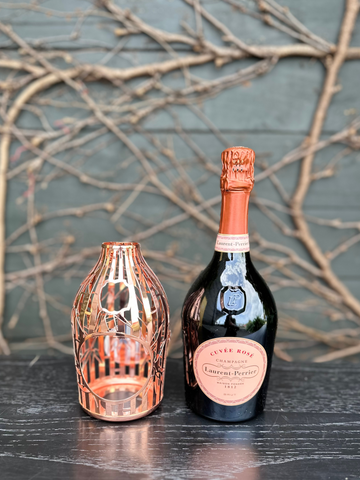 Laurent-Perrier Rose Bamboo Jacket-Local NZ Florist -The Wild Rose | Nationwide delivery, Free for orders over $100 | Flower Delivery Auckland