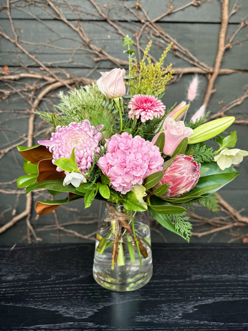 Pastel Flower Posie-Local NZ Florist -The Wild Rose | Nationwide delivery, Free for orders over $100 | Flower Delivery Auckland