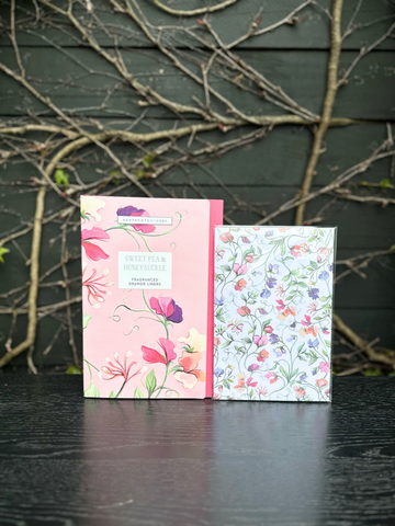 Heathcote & Ivory Sweet Pea & Honeysuckle Fragranced Drawer Liners-Local NZ Florist -The Wild Rose | Nationwide delivery, Free for orders over $100 | Flower Delivery Auckland