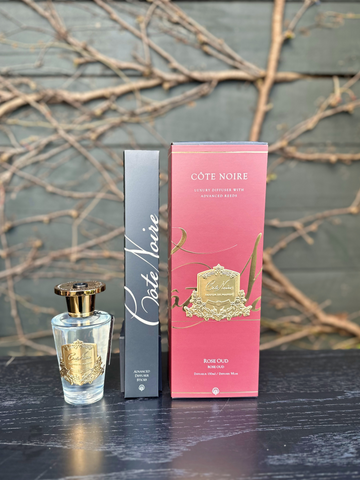 Côte Noire Rose Oud Votive Gold 150ml Diffuser-Local NZ Florist -The Wild Rose | Nationwide delivery, Free for orders over $100 | Flower Delivery Auckland