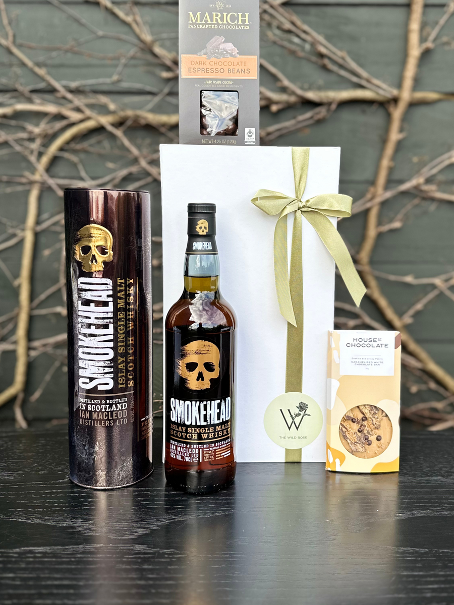 Midnight Whisky Gift Box-Local NZ Florist -The Wild Rose | Nationwide delivery, Free for orders over $100 | Flower Delivery Auckland