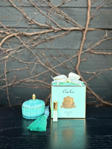 Côte Noire Small Persian Lime Art Deco Candles-Local NZ Florist -The Wild Rose | Nationwide delivery, Free for orders over $100 | Flower Delivery Auckland