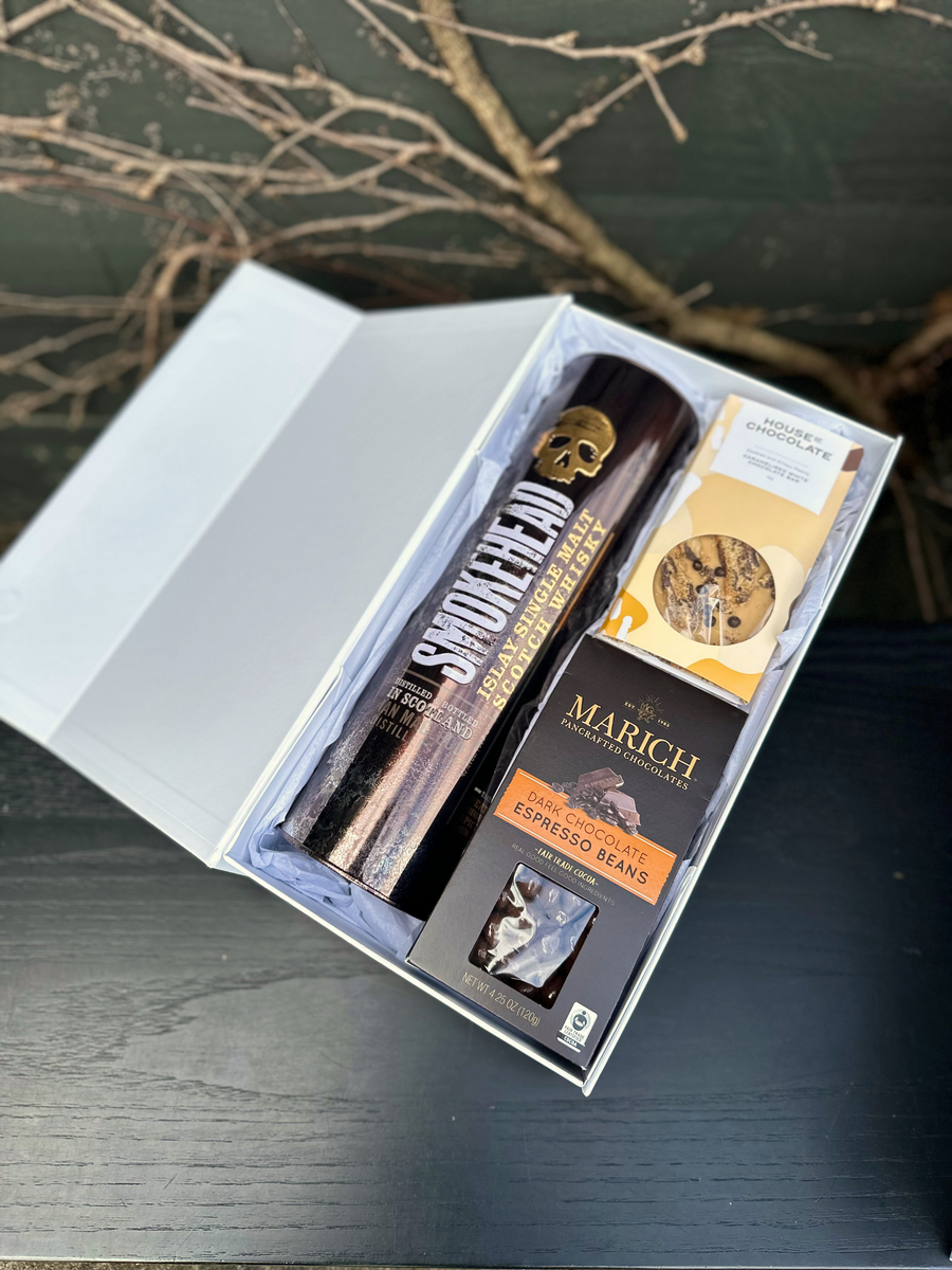 Midnight Whisky Gift Box-Local NZ Florist -The Wild Rose | Nationwide delivery, Free for orders over $100 | Flower Delivery Auckland
