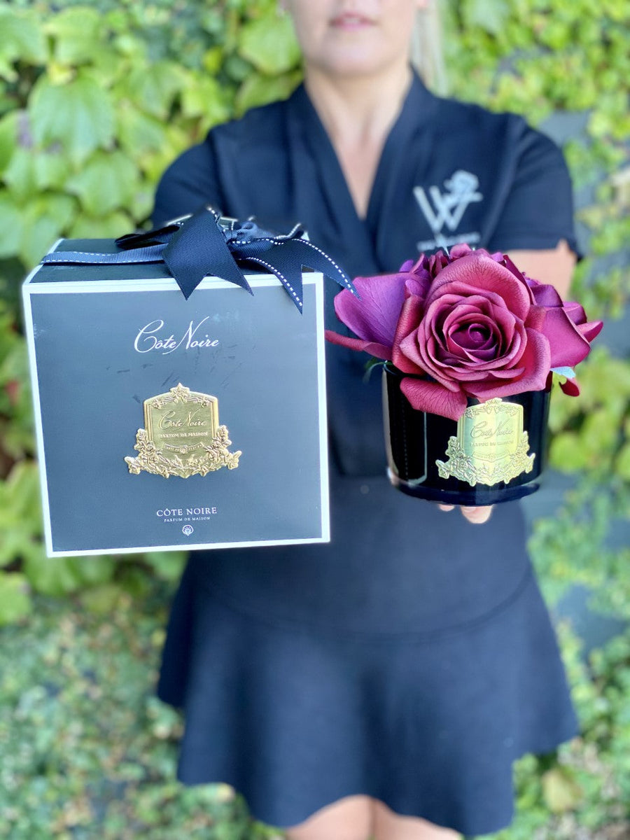Côte Noire Perfumed Natural Touch Five Roses - Carmine Red-Local NZ Florist -The Wild Rose | Nationwide delivery, Free for orders over $100 | Flower Delivery Auckland