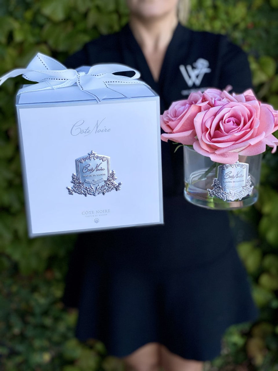 Côte Noire Perfumed Natural Touch Five Roses - White Peach-Local NZ Florist -The Wild Rose | Nationwide delivery, Free for orders over $100 | Flower Delivery Auckland