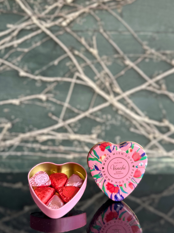 Venchi Chocolate Heart Tin-Local NZ Florist -The Wild Rose | Nationwide delivery, Free for orders over $100 | Flower Delivery Auckland