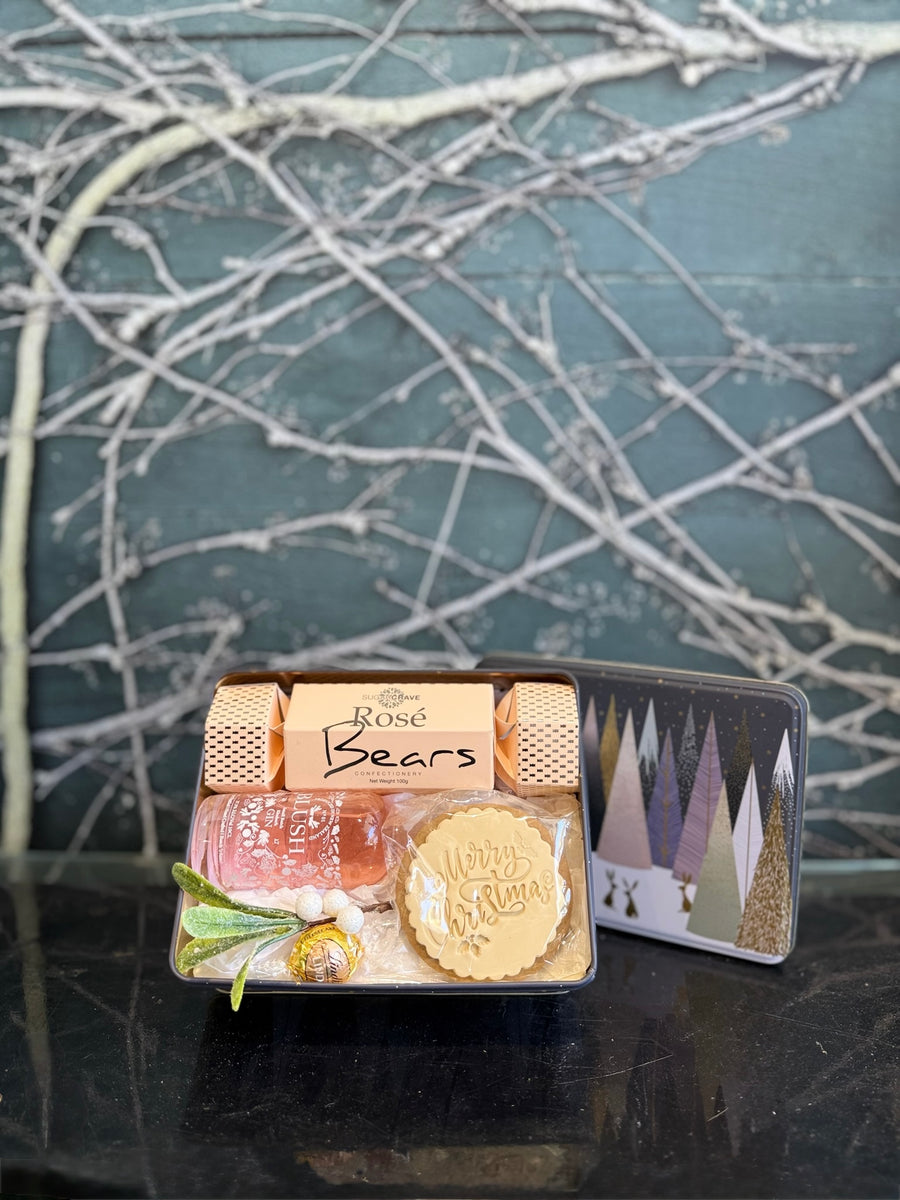 Christmas Tin Gift Set-Local NZ Florist -The Wild Rose | Nationwide delivery, Free for orders over $100 | Flower Delivery Auckland