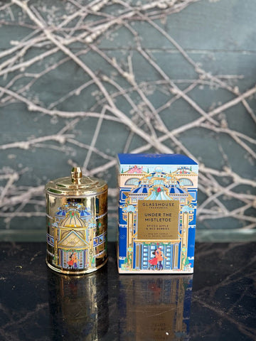Glasshouse Christmas 2025 Under The Mistletoe 380g Candle-Local NZ Florist -The Wild Rose | Nationwide delivery, Free for orders over $100 | Flower Delivery Auckland