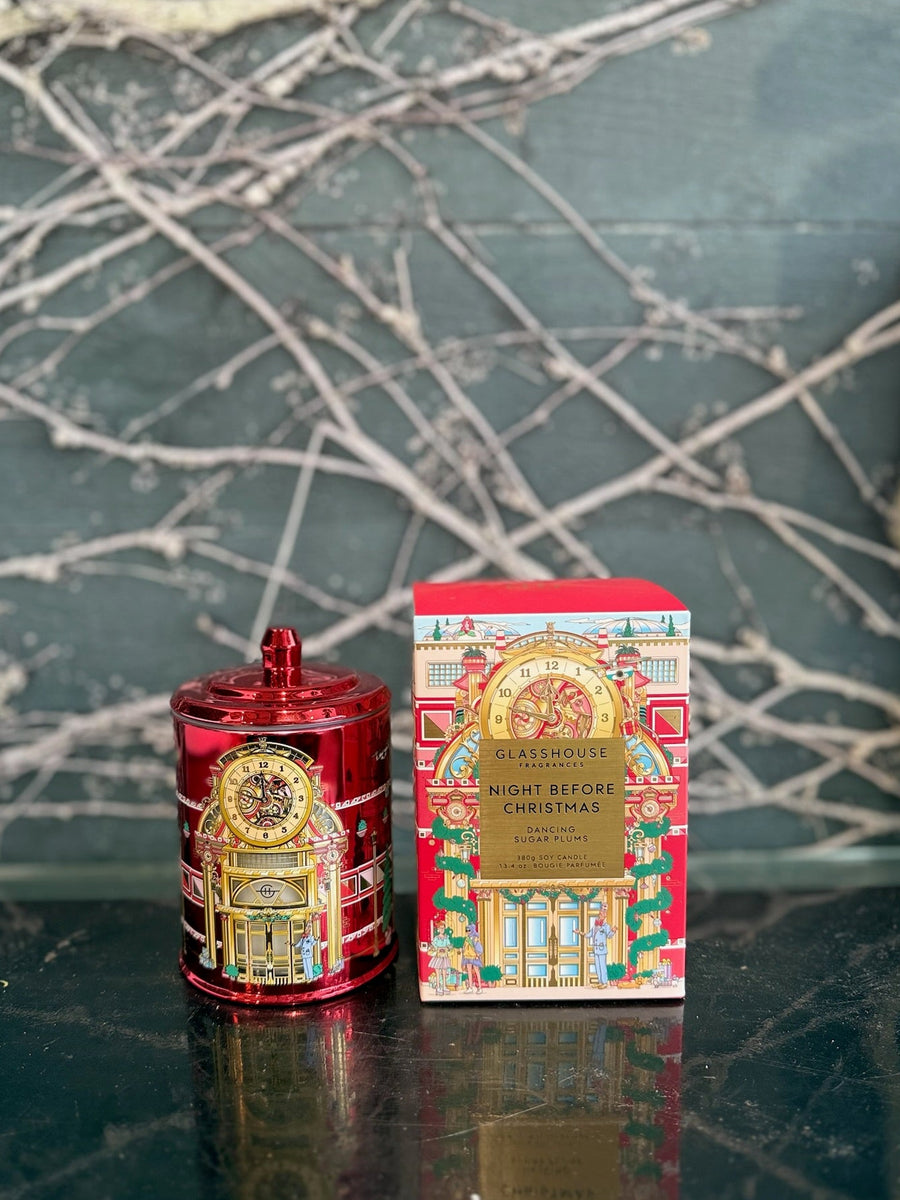 Glasshouse Christmas 2025 Night Before Christmas 380g Candle-Local NZ Florist -The Wild Rose | Nationwide delivery, Free for orders over $100 | Flower Delivery Auckland