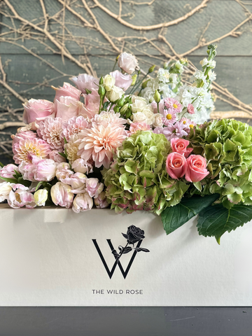 6 Months of Flowers For Mother's Day <br> Plus a Free Vase & A Mother's Day Cookie-Local NZ Florist -The Wild Rose | Nationwide delivery, Free for orders over $100 | Flower Delivery Auckland