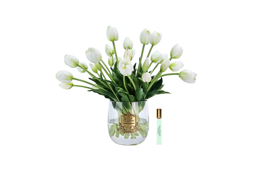 Côte Noire Heritage White Tulips-Local NZ Florist -The Wild Rose | Nationwide delivery, Free for orders over $100 | Flower Delivery Auckland