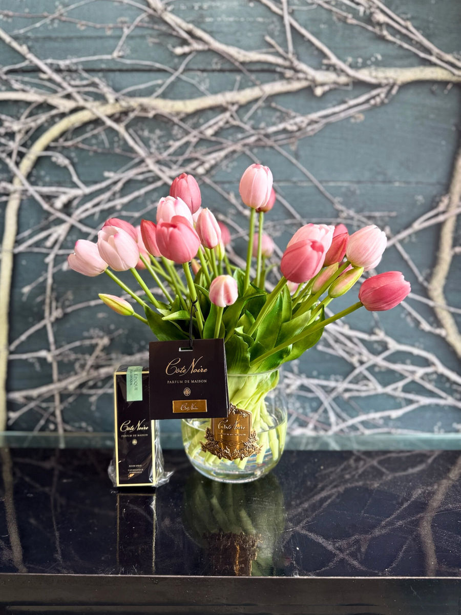 Côte Noire Heritage Pink Tulips-Local NZ Florist -The Wild Rose | Nationwide delivery, Free for orders over $100 | Flower Delivery Auckland
