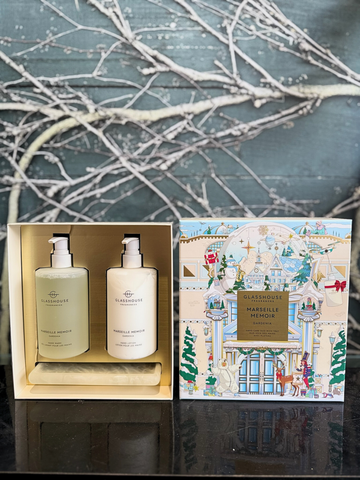 Glasshouse Christmas 2025 Marseille Memoir Hand Care Duo-Local NZ Florist -The Wild Rose | Nationwide delivery, Free for orders over $100 | Flower Delivery Auckland