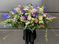 Mauve Casket Spray-Local NZ Florist -The Wild Rose | Nationwide delivery, Free for orders over $100 | Flower Delivery Auckland