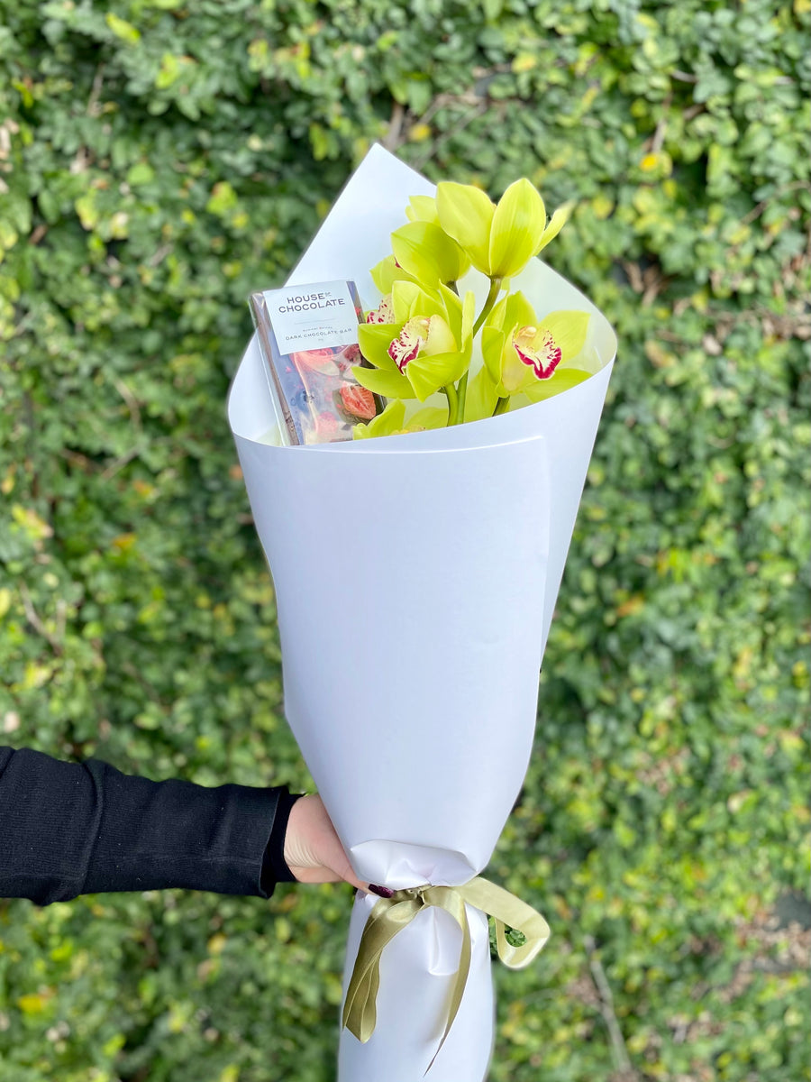 Orchid & Chocolate-Local NZ Florist -The Wild Rose | Nationwide delivery, Free for orders over $100 | Flower Delivery Auckland