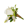 Buttonhole - Pure Elegance-Local NZ Florist -The Wild Rose | Nationwide delivery, Free for orders over $100 | Flower Delivery Auckland