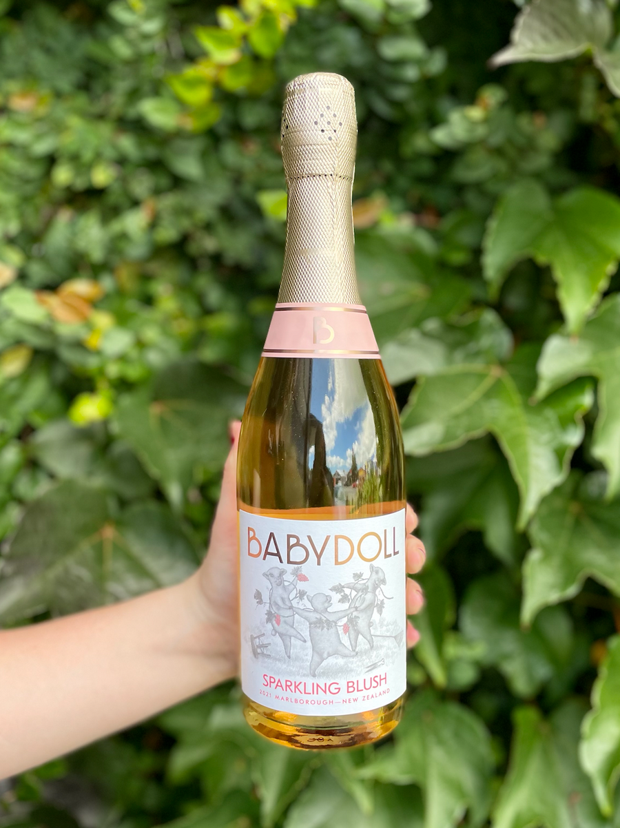 Babydoll Sparkling Blush 750ml-Local NZ Florist -The Wild Rose | Nationwide delivery, Free for orders over $100 | Flower Delivery Auckland