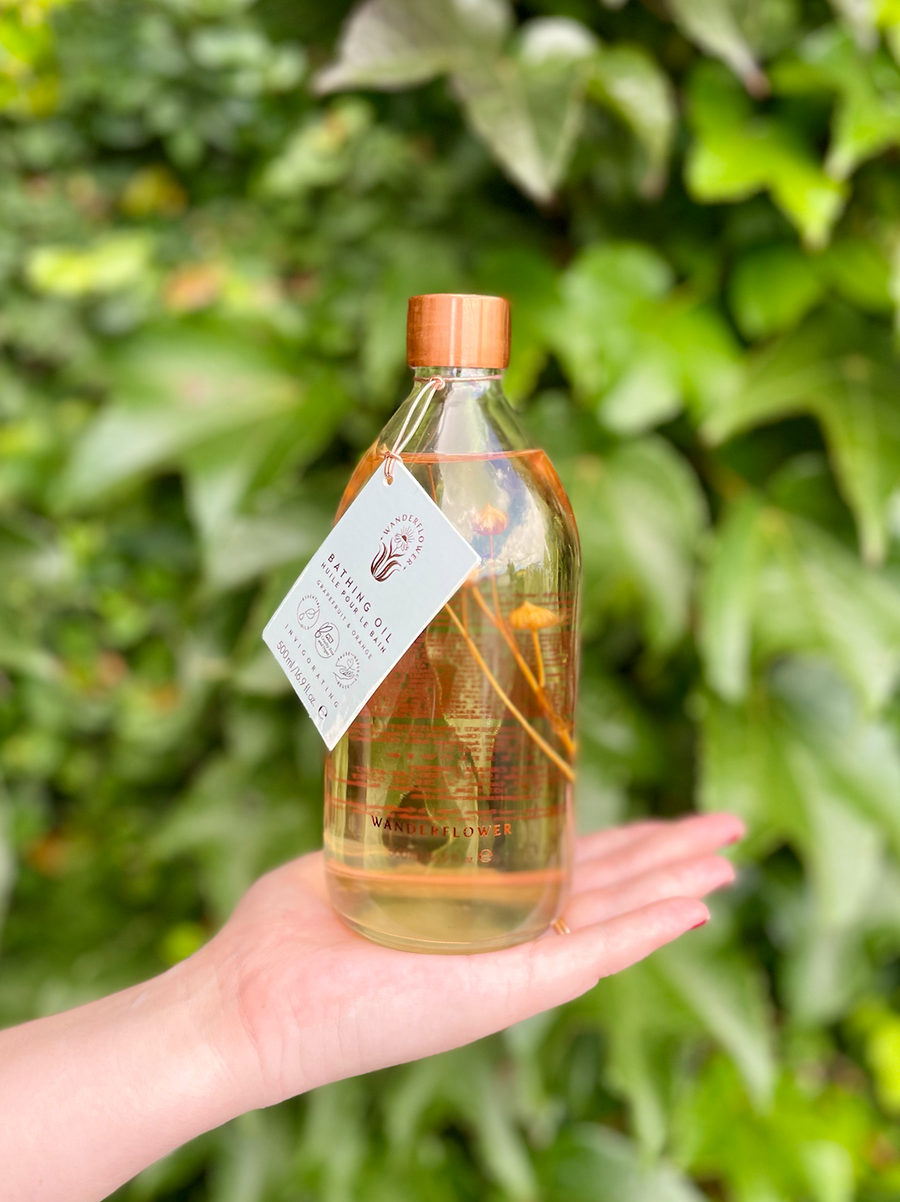 Wanderflower Bathing Oil 500ml-Local NZ Florist -The Wild Rose | Nationwide delivery, Free for orders over $100 | Flower Delivery Auckland