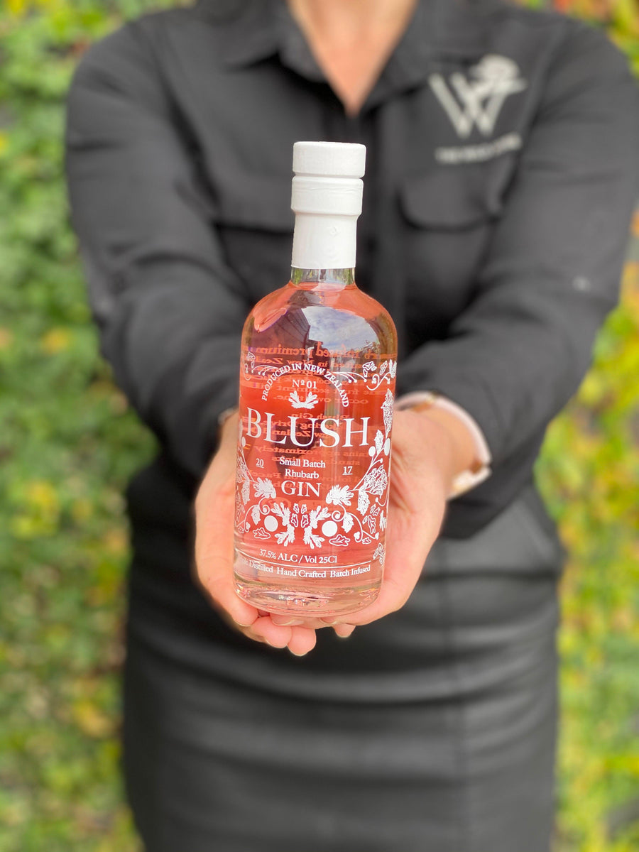 Blush Gin Rhubarb 250ml-Local NZ Florist -The Wild Rose | Nationwide delivery, Free for orders over $100 | Flower Delivery Auckland